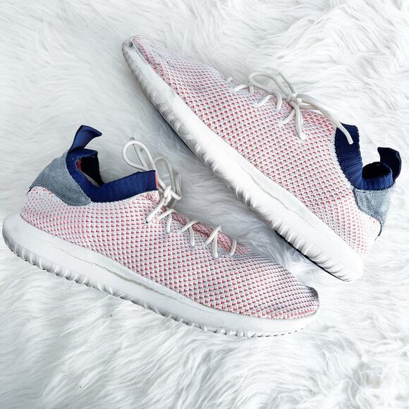 Adidas Tubular Shadow Primeknit Cream White Noble Indigo - Picture 1 of 9